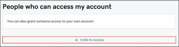 GoDaddy Delegate Access - Click Invite to Access